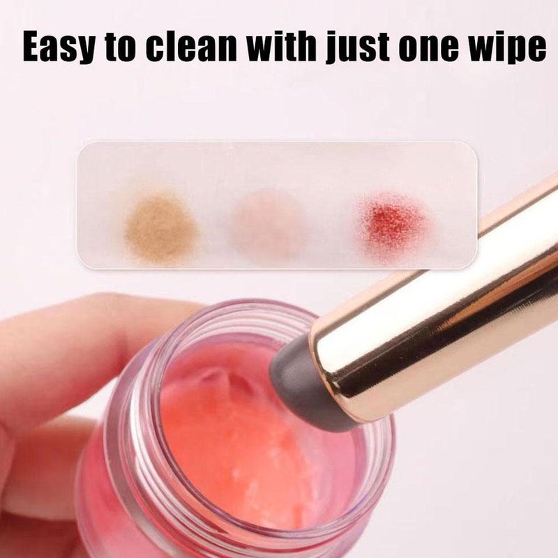 Silicone Lip Brush Round Head Lip Brushes Applicator with Cover, Fingerlike Silicone Lip Brush, Multi-purpose Makeup Brush Reusable Silicone Makeup Brush Beauty Tool for Lip Gloss (Pink) - Image 3